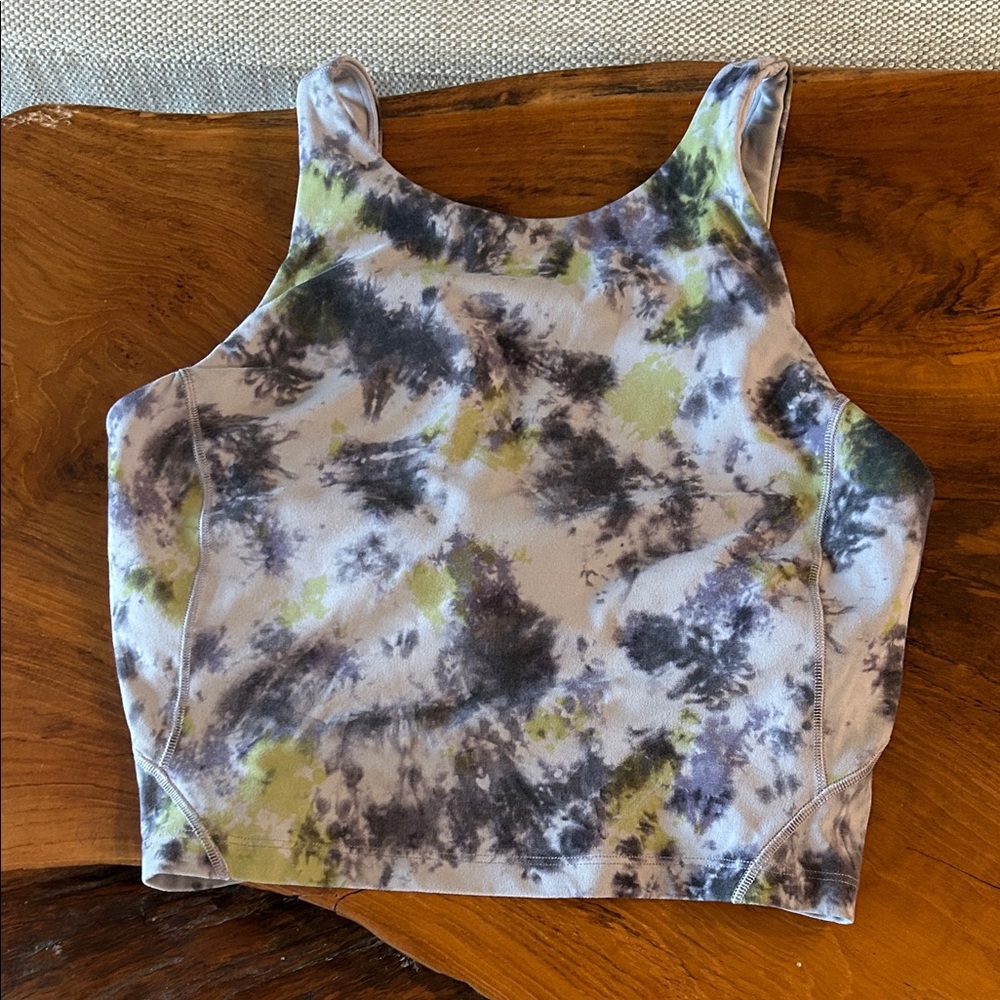 Lululemon Athletica Tie-Dye Tank Top - Black, Gray, Green